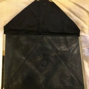 Levi’s leather clutch, black